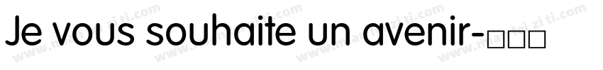 Je vous souhaite un avenir字体转换